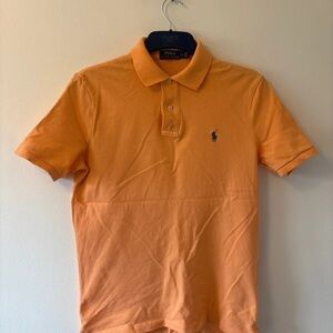 Zara Women's Bright Orange Polo Shirt